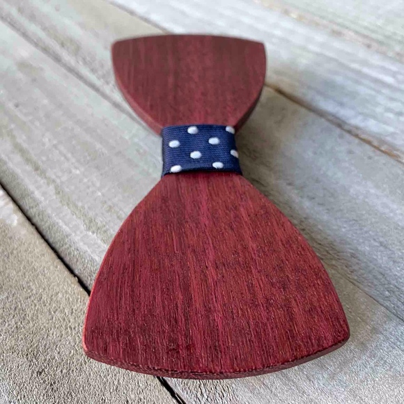 Men's Wooden Bow Tie - Picture 6 of 6